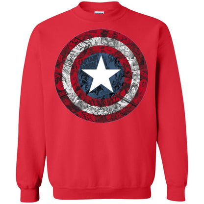Film T-shirt Captain America Avengers Shield Comic Graphic Red