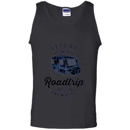 American Roadtrip T-shirt Let_s Go On A Roadtrip To Anywhere Black