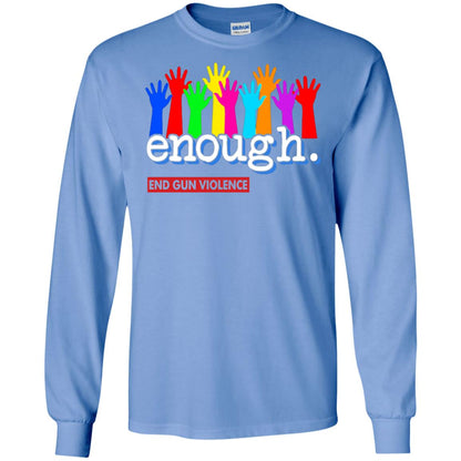 End Gun Violence Enough Gun Control T-shirt Carolina Blue