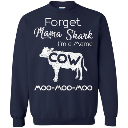 Forget Mama Shark I'm A Mama Cow Shirt Navy