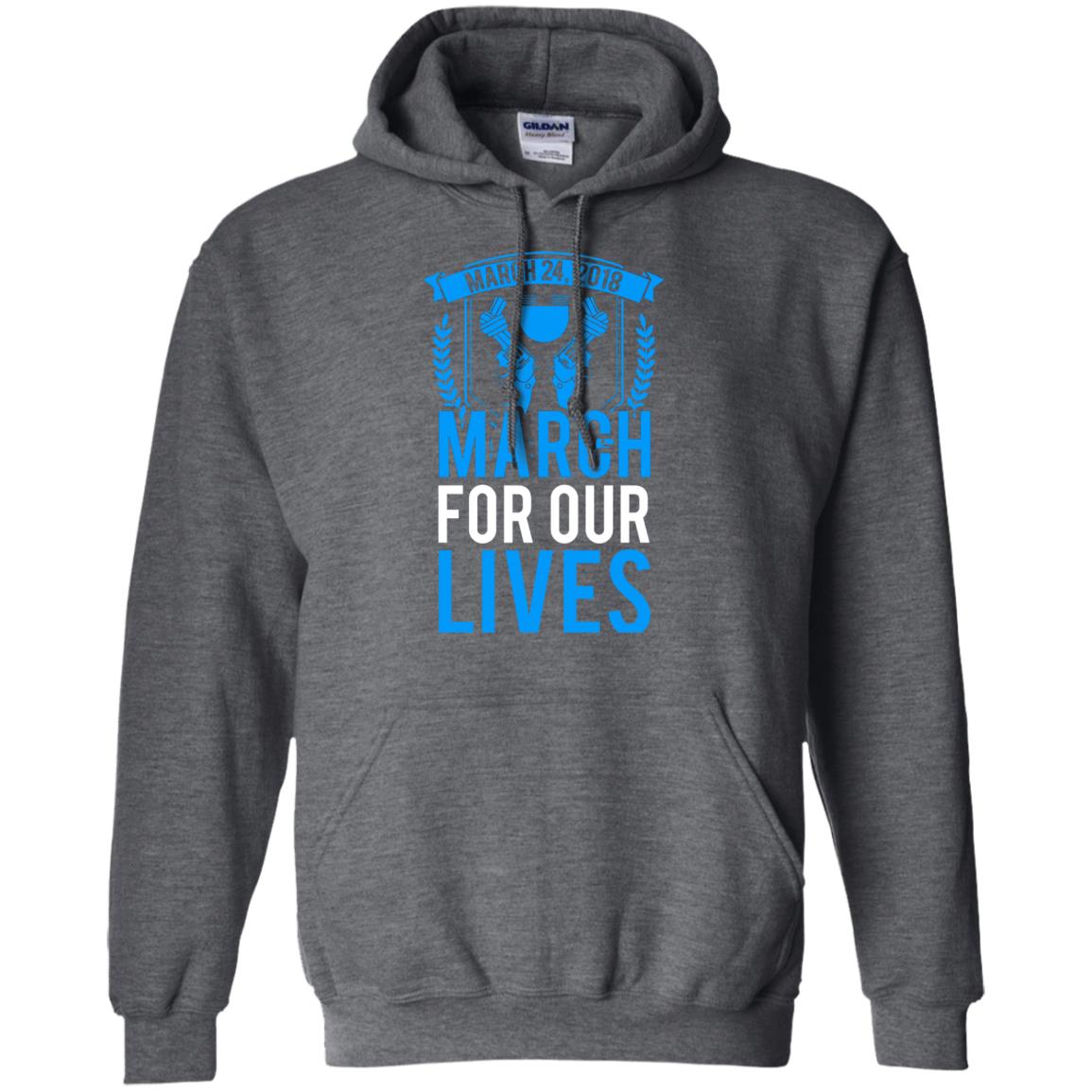 Anti Gun T-shirt March For Our Lives March 24 2018 Dark Heather
