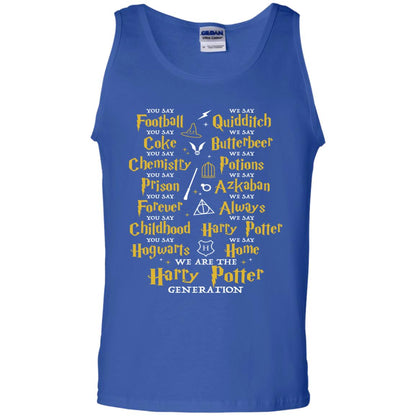 We Are The Harry Potter Generation Movie Fan T-shirt Royal