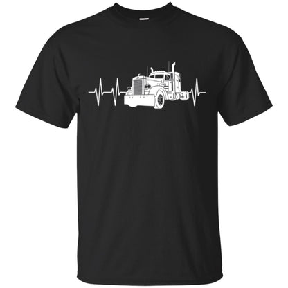 Trucking T-shirt Heartbeat Black