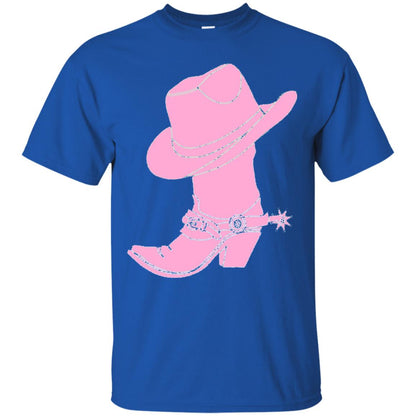 Cowgirl Boots Western Wear T-shirt Royal