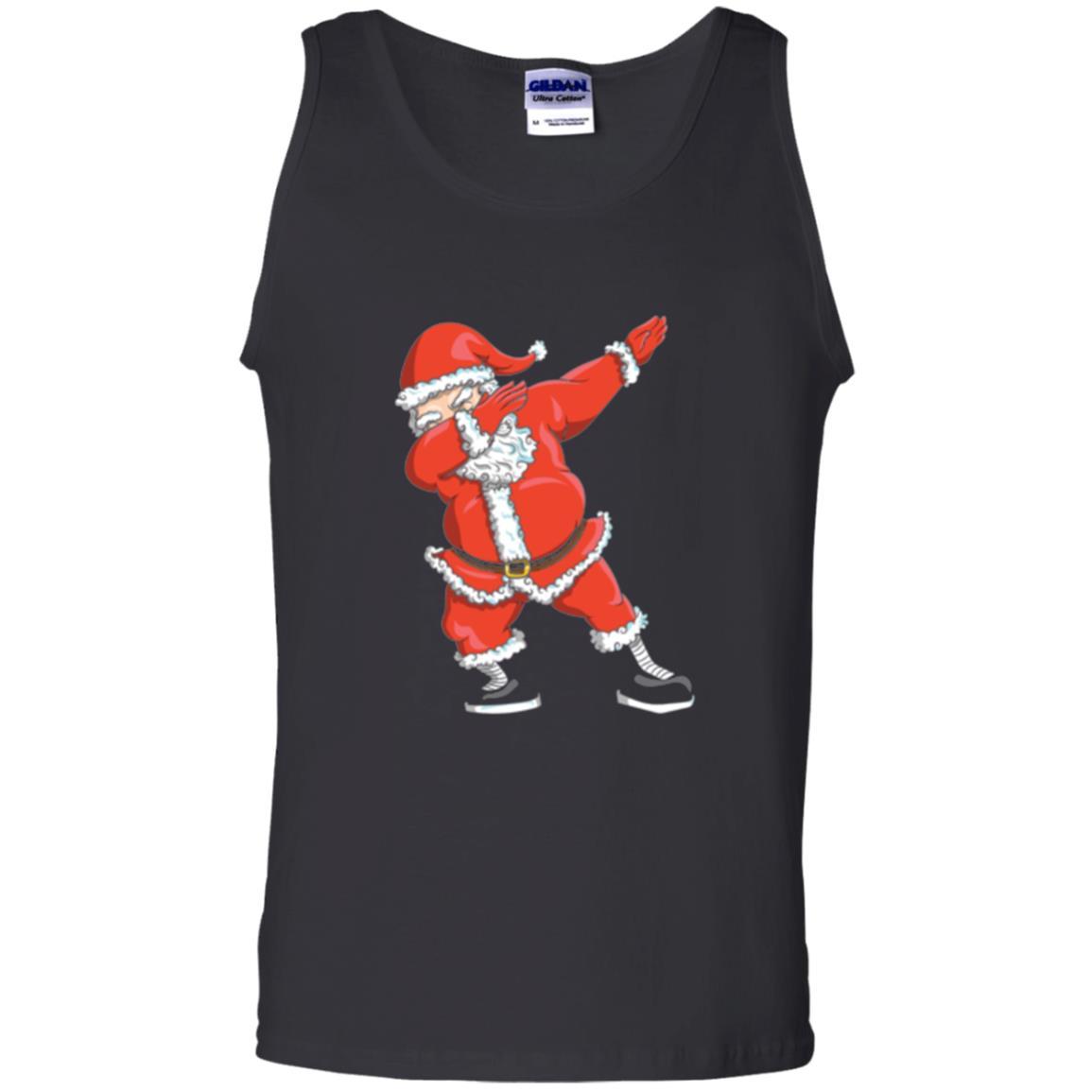 Christmas T-shirt Dabbing Santa Claus T-shirt Black