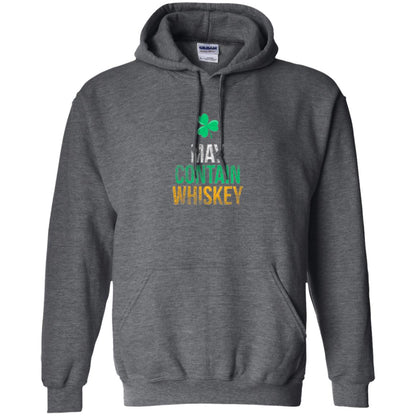 Funny St. Patricks Day T-shirt May Contain Whiskey Dark Heather