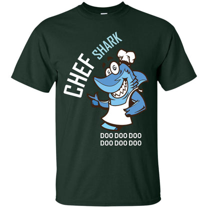 Chef Shark Doo Doo Doo Shirt For Cooker Forest