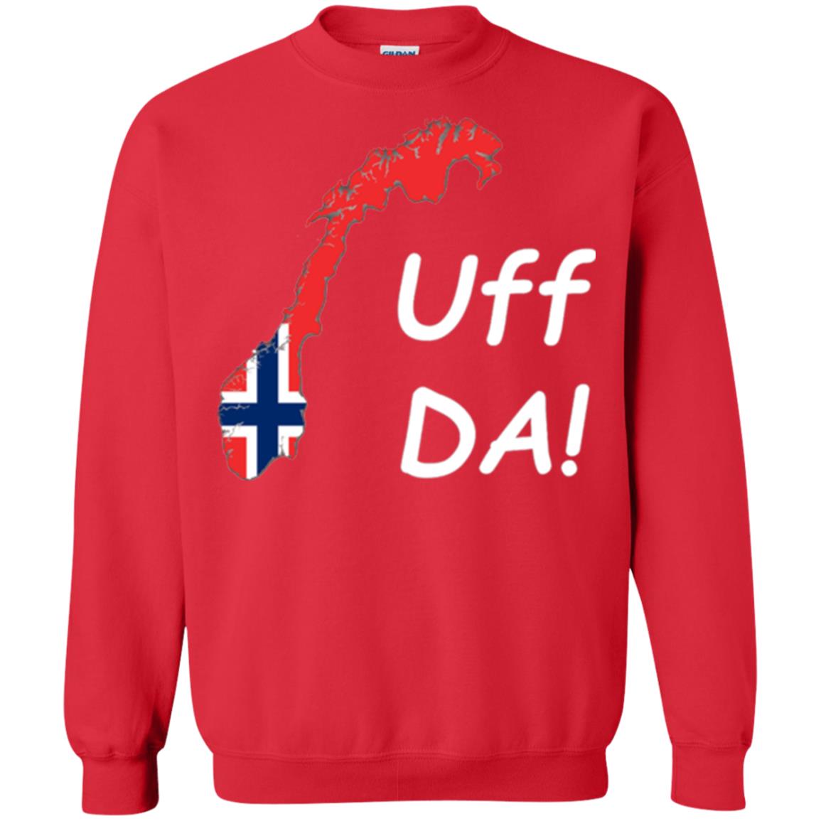 Norwegian Uff Da T-shirt Red