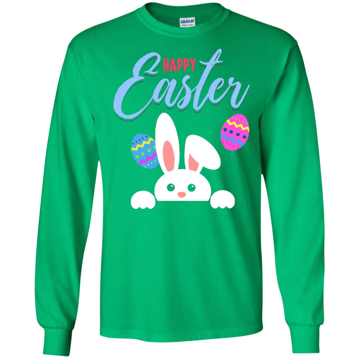 Emoji Bunny Egg Happy Easter Shirt Irish Green