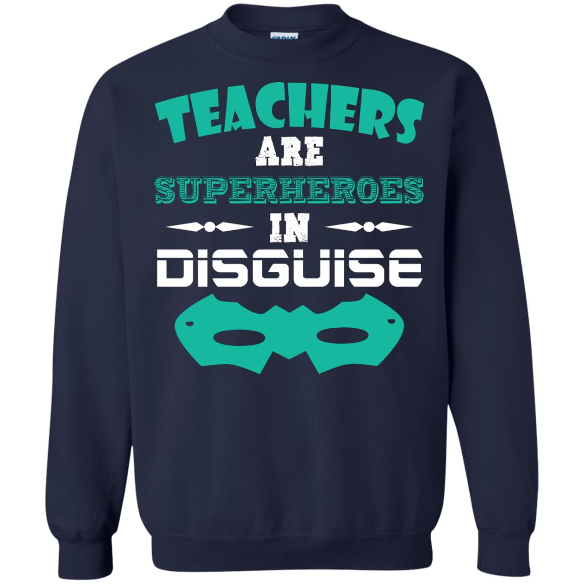 Teachers Are Superheroes In Disguise Movie Lover T-shirt Navy