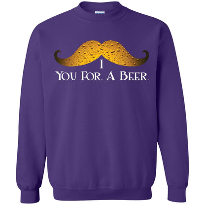 I Mustache You For A Beer Saint Patrick_s Day Purple