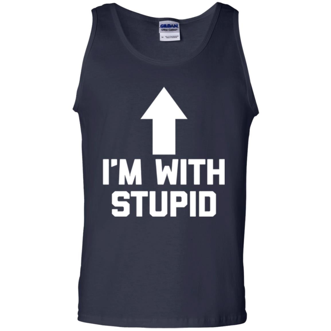 Im With Stupid T-shirt Navy