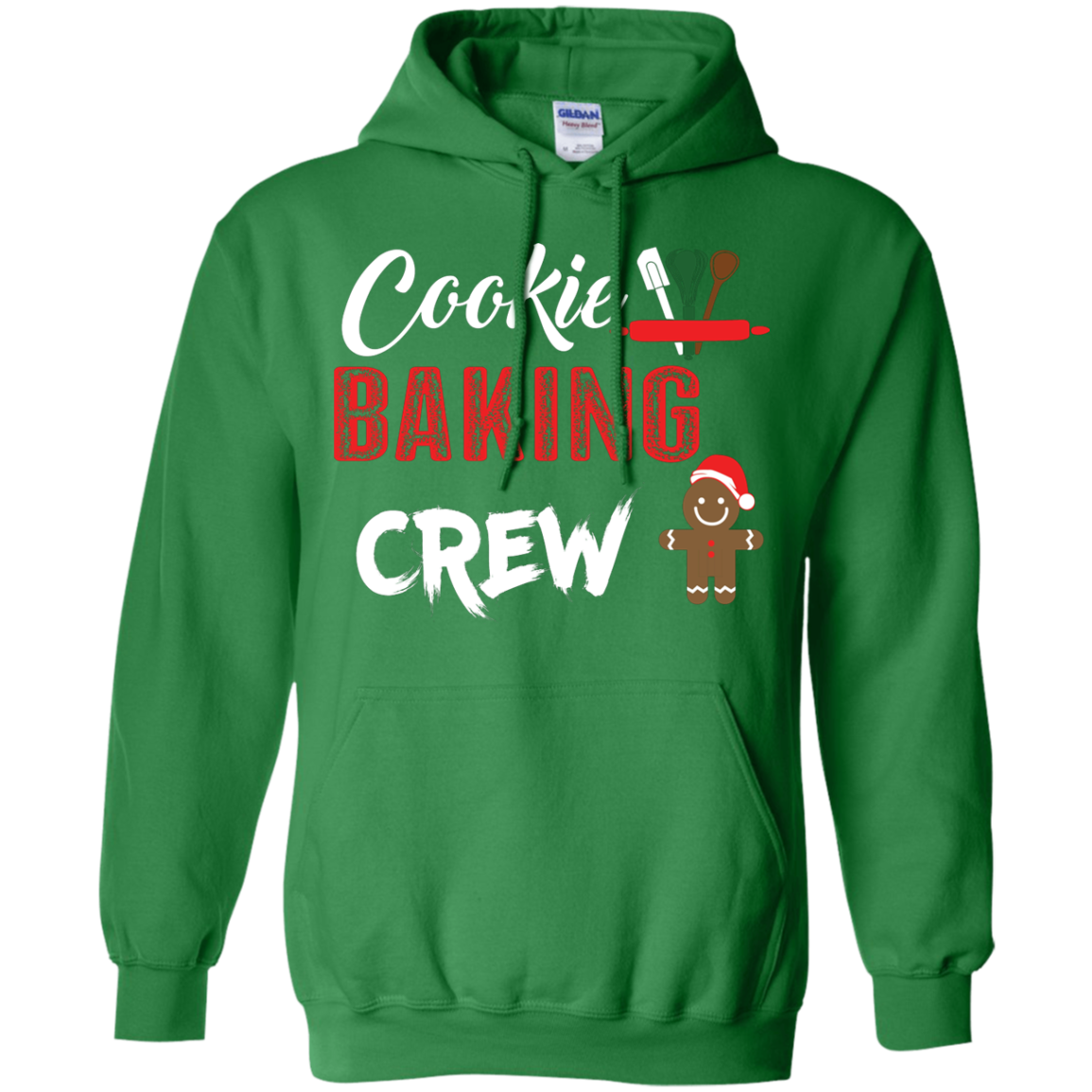 Christmas T-Shirt Cookie Baking Crew Irish Green