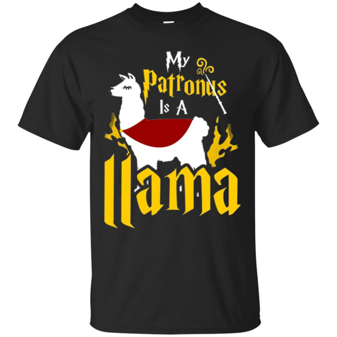My Patronus Is A Llama T-shirt Black