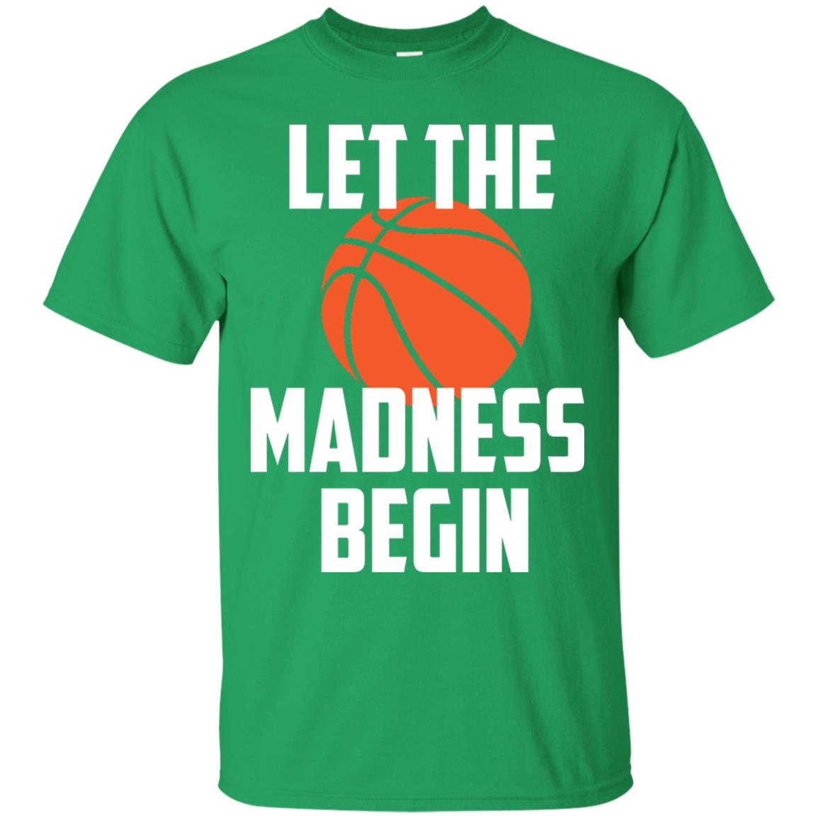 Let The Madness Begin Basketball Player Shirt Irish Green