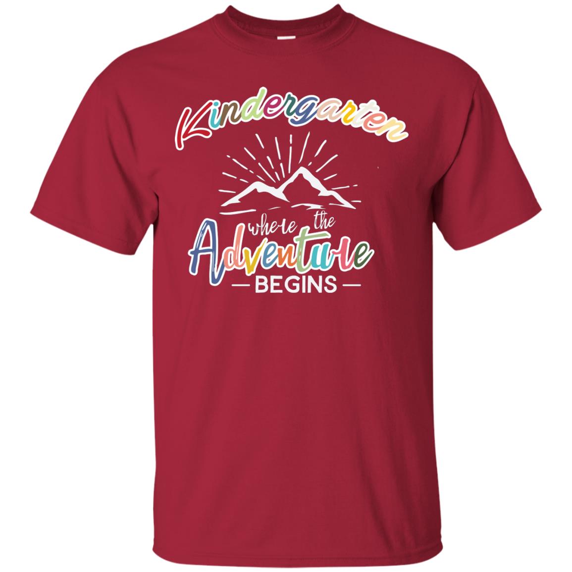 Kindergarten Where The Adventure Begins Shirt Cardinal