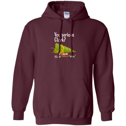 Christmas T-shirt You Serious Clark Maroon