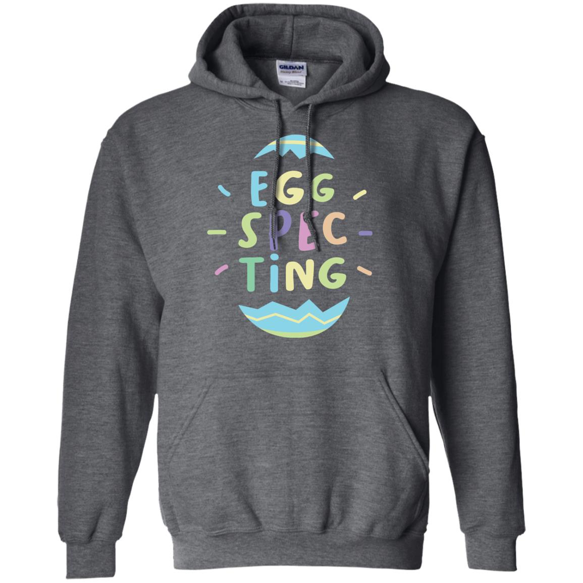 Eggspecting Funny Pregnancy Pregnant Easter Shirt Dark Heather