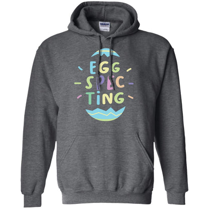 Eggspecting Funny Pregnancy Pregnant Easter Shirt Dark Heather