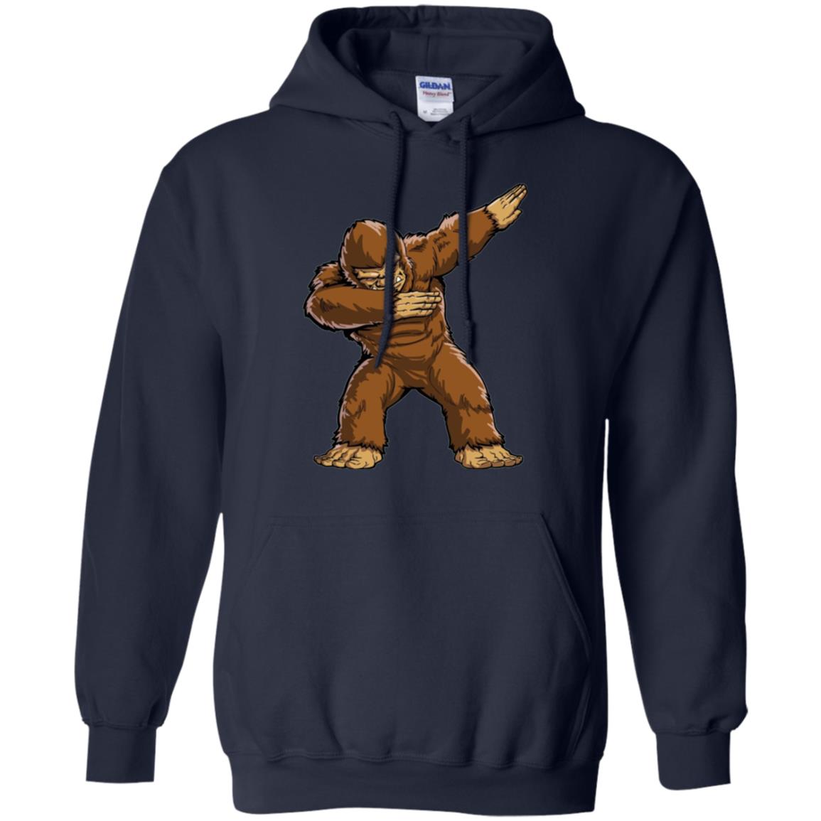 Monkey T-shirt Bigfoot Sasquatch Dabbing Navy