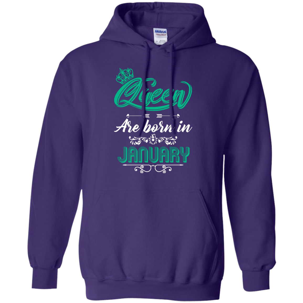Brithday T-Shirt Queen Are Born In January Purple