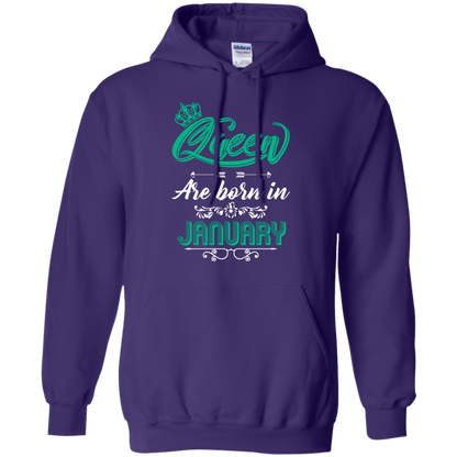 Brithday T-Shirt Queen Are Born In January Purple