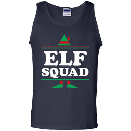 Christmas T-shirt Elf Squad Holiday Family Group Matching Navy