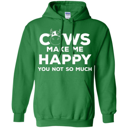 Cows Lover T-shirt Cow Make Me Happy You Not So Much Irish Green