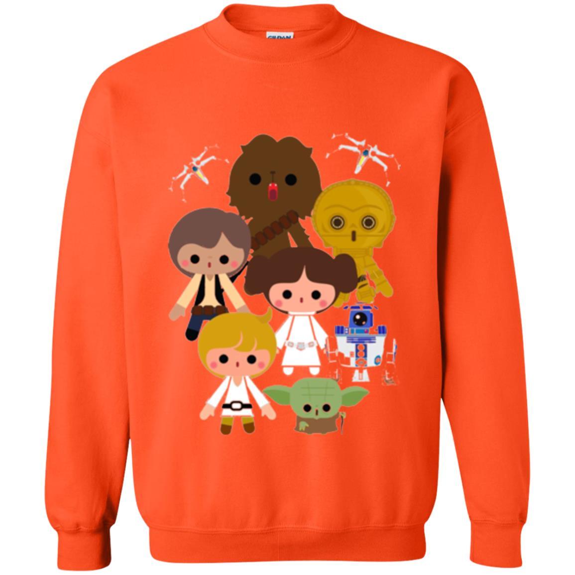 Film T-shirt Cute Kawaii Style Heroes Graphic Orange
