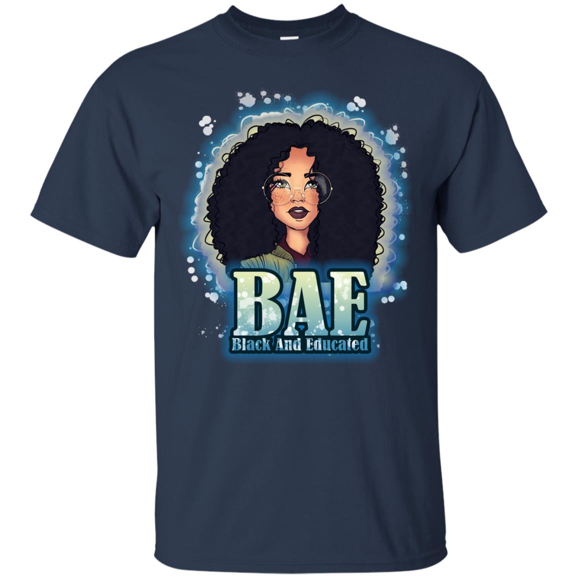 Bae Shirt Black And Educated Navy