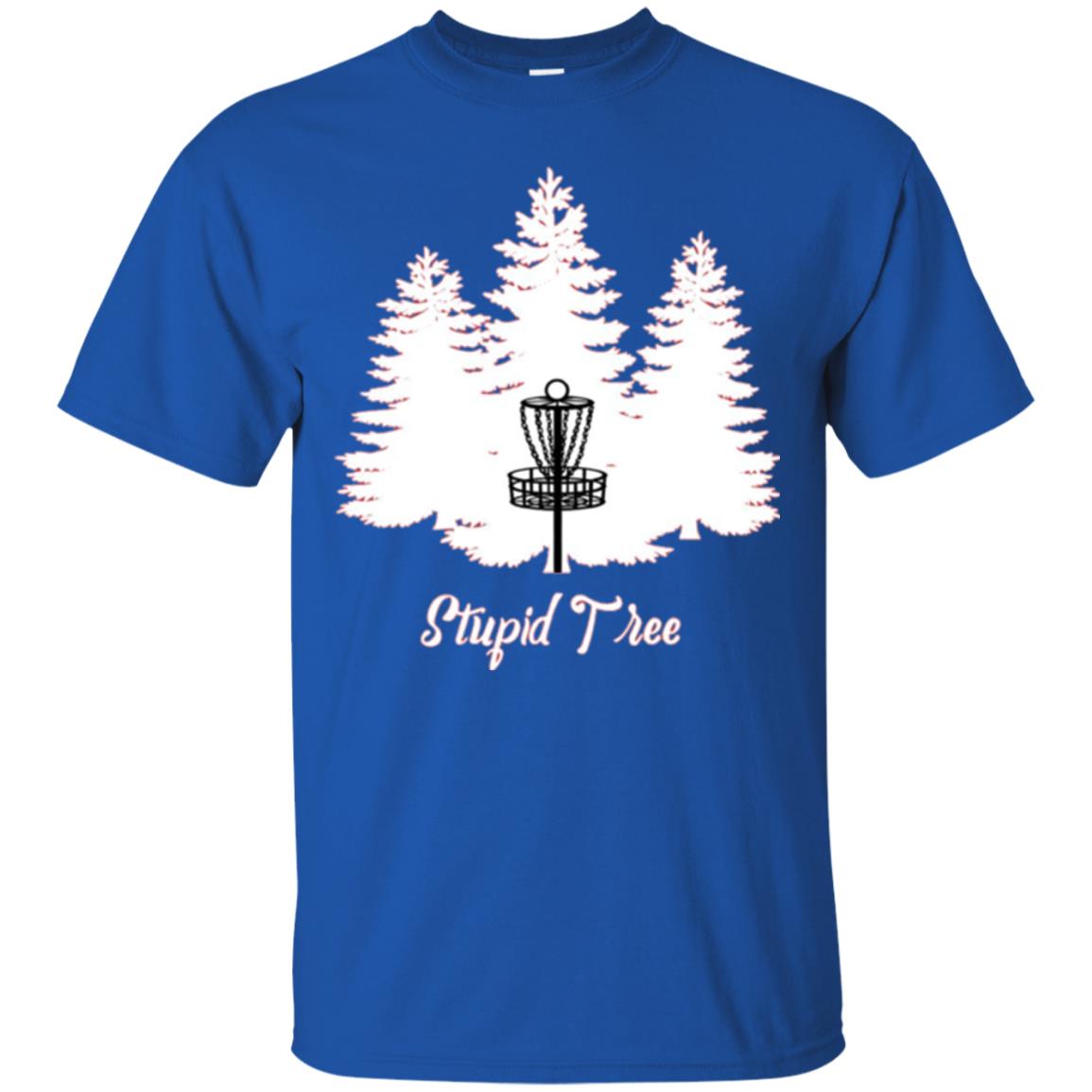 Disc Golf T-shirt Stupid Tree Royal