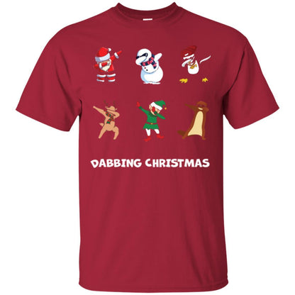 Dabbing Christmas T-shirt Cardinal
