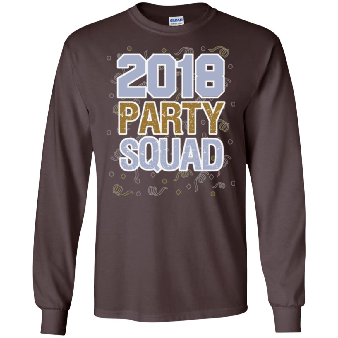 New Years Eve 2018 T-shirt Party Squad Dark Chocolate