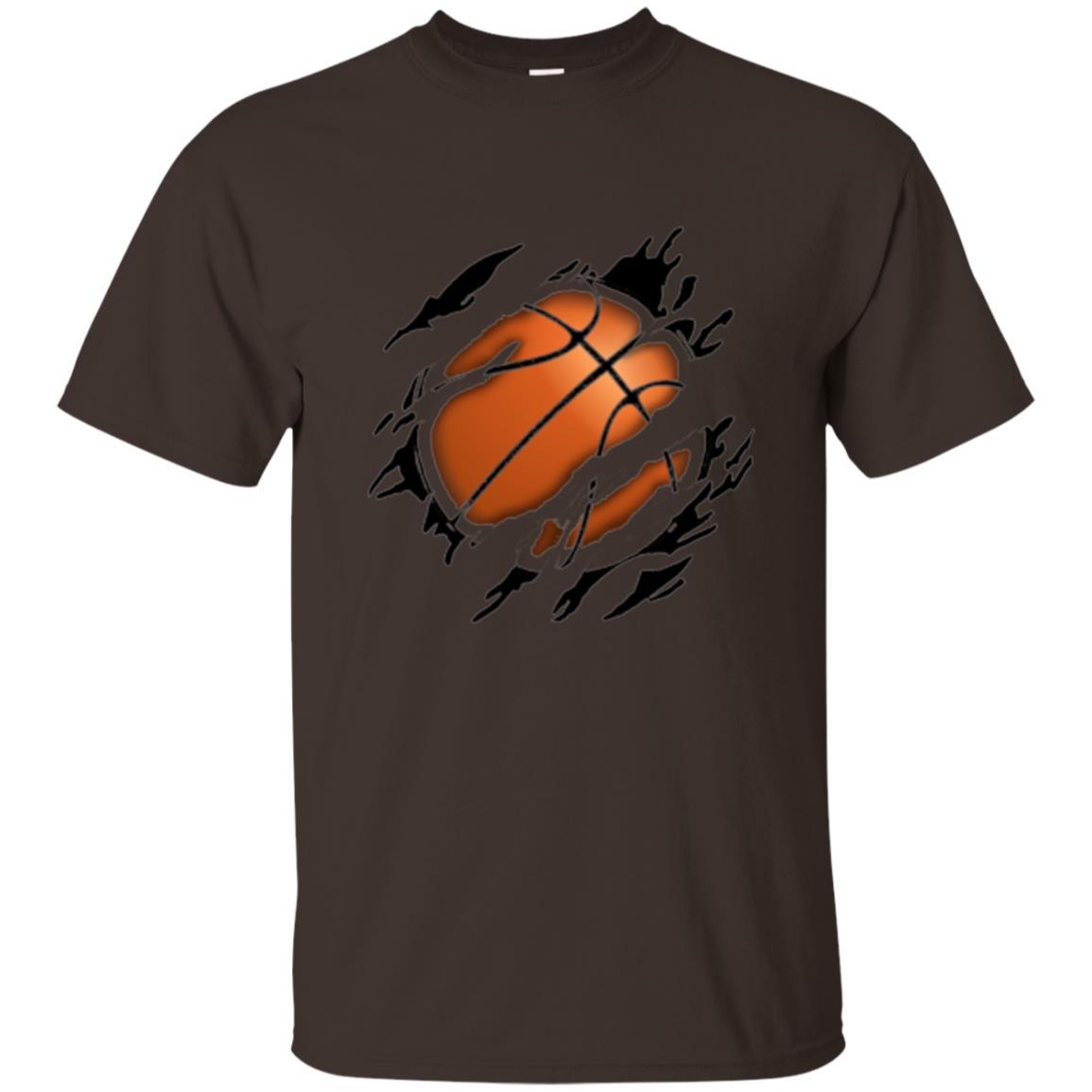 Basketball Lover T-shirt Basketball In Me Dark Chocolate