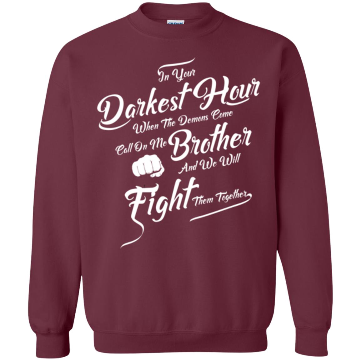 Family T-shirt In Your Darkest Hour Maroon