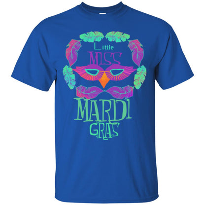 Mardi Gras T-shirt Little Miss Mardi Gras Royal