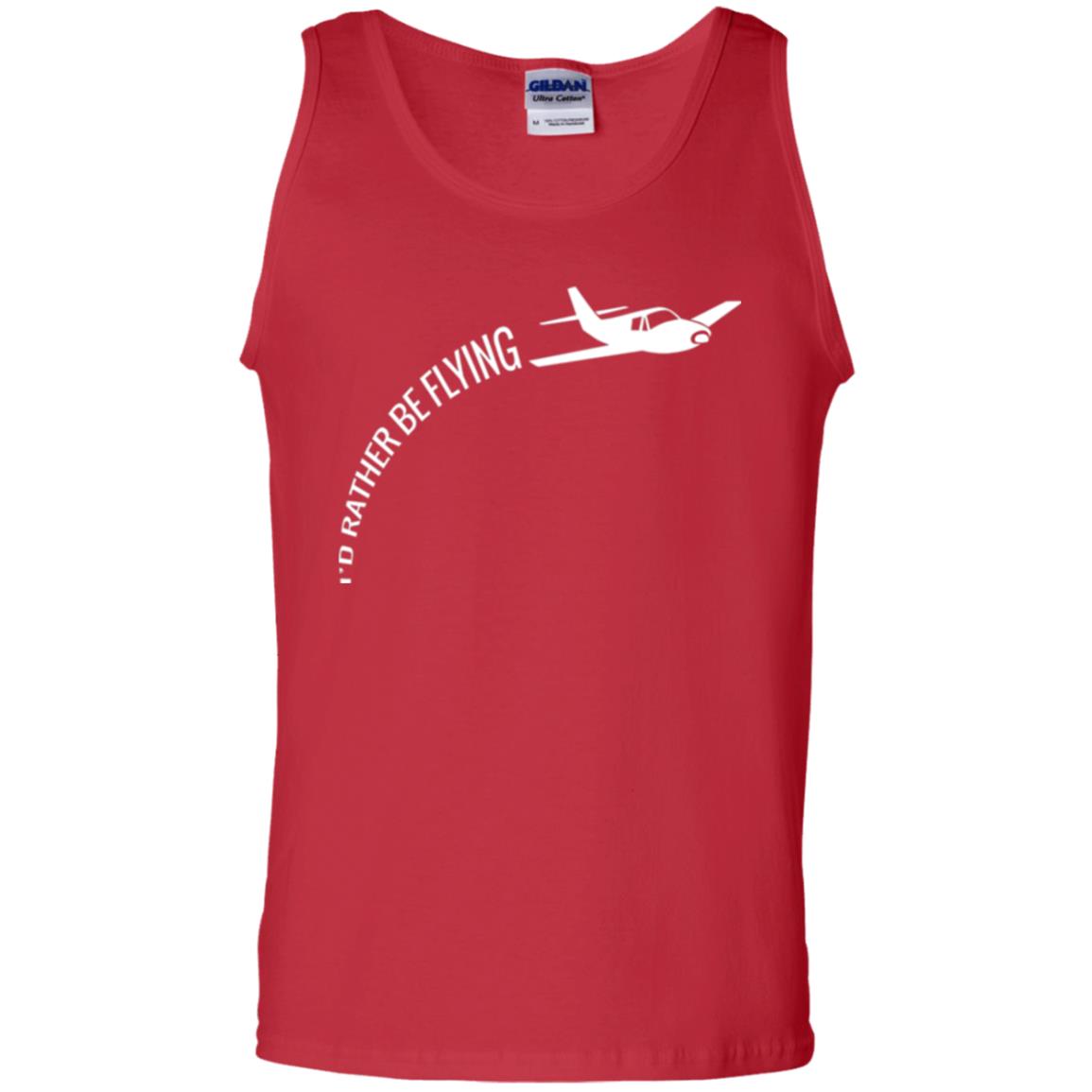 Airplane Pilot T-shirt I_d Rather Be Flying Red