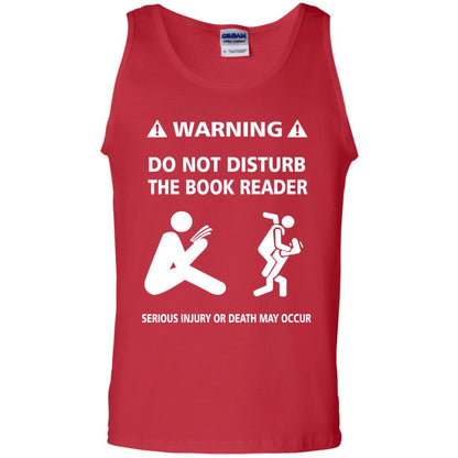 Warning Do Not Disturb The Book Reader Serious Injury Or Death May Occur Red