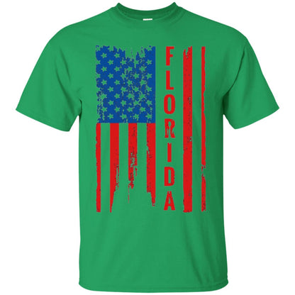 Florida State T-shirt American Flag Irish Green
