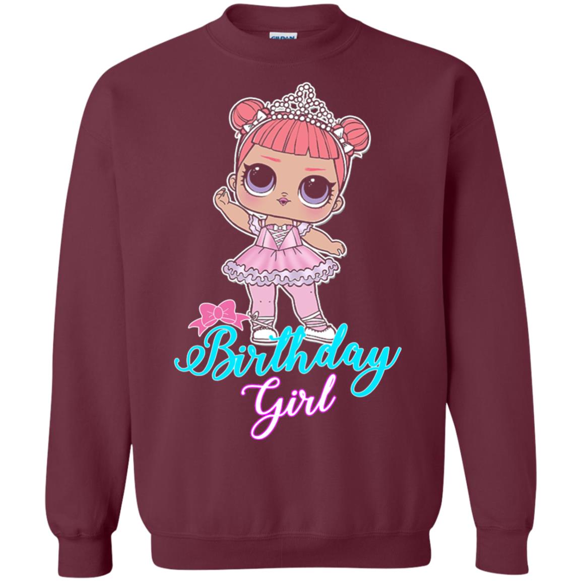 Doll Birthday Girl #squadgoals T-shirt Maroon
