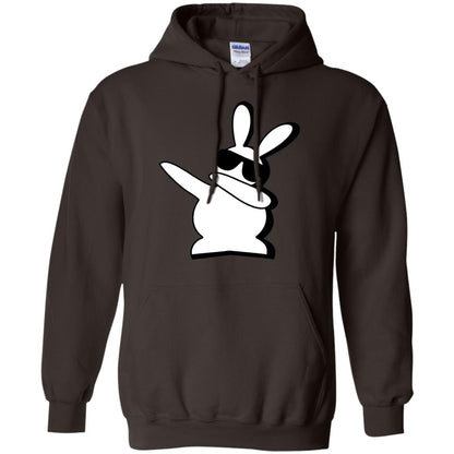 Dabbing Hip Hop Bunny Easter Dab Rabbit Dance T-shirt Dark Chocolate
