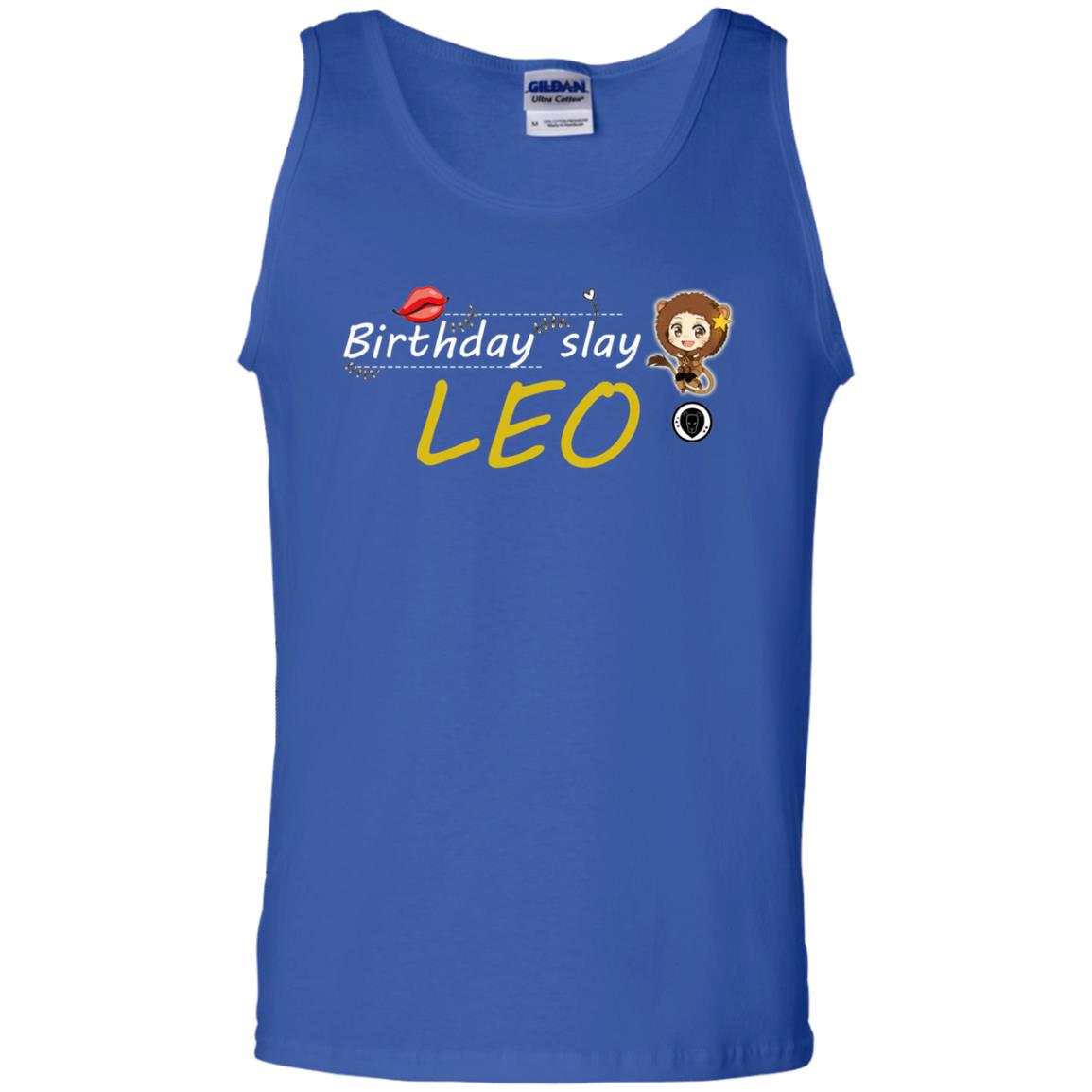 Cute Leo Girl Birthday Lip Slay T-shirt Royal