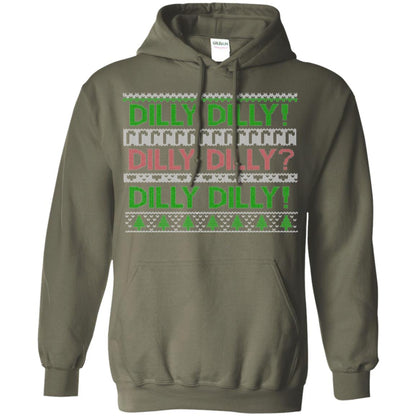 Christmas T-shirt Dilly Dilly Military Green
