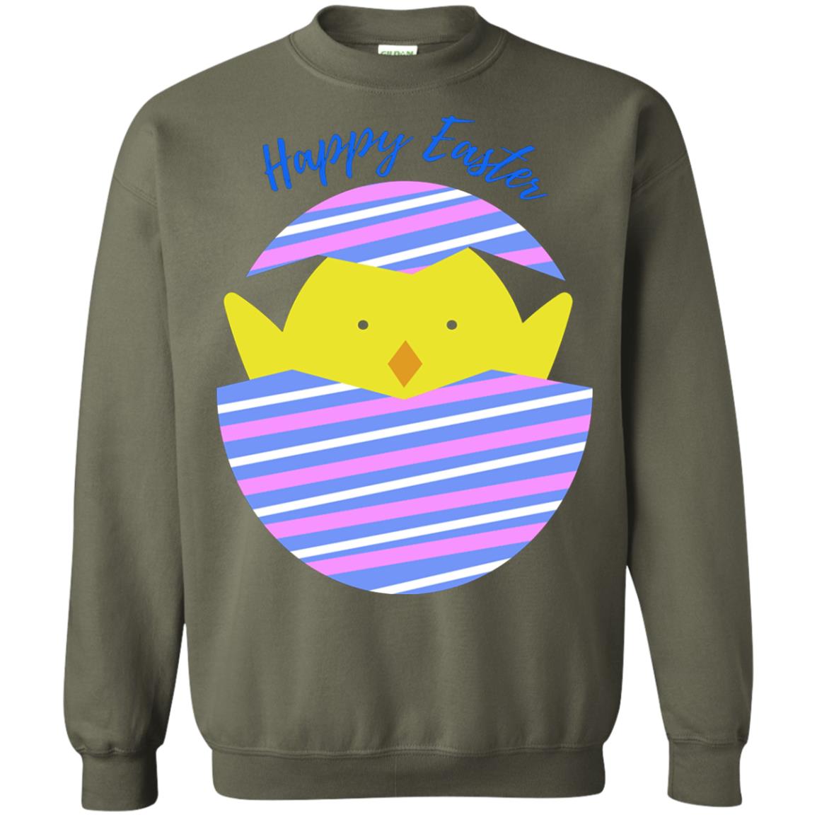 Easter Shirt Happy Easter Military Green