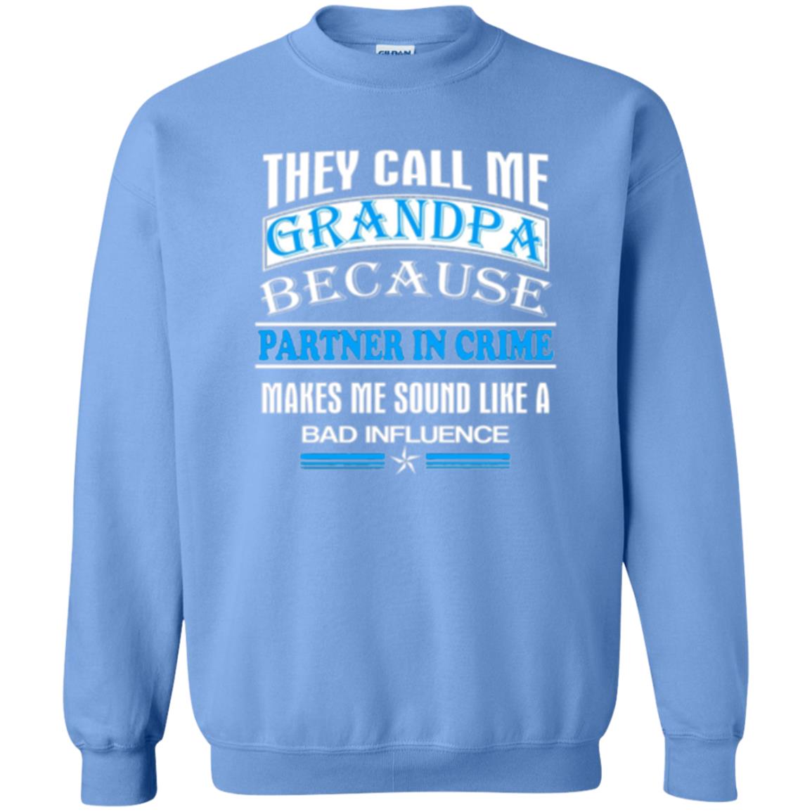 Family T-shirt They Call Me Grandpa Carolina Blue