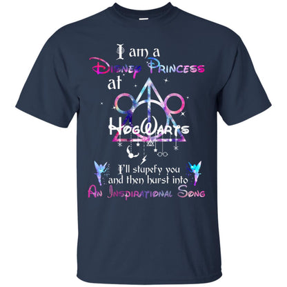 I Am A Disney Pricess At Hogwarts Harry Potter Shirt= G200 Gildan Ultra Cotton T-Shirt Navy