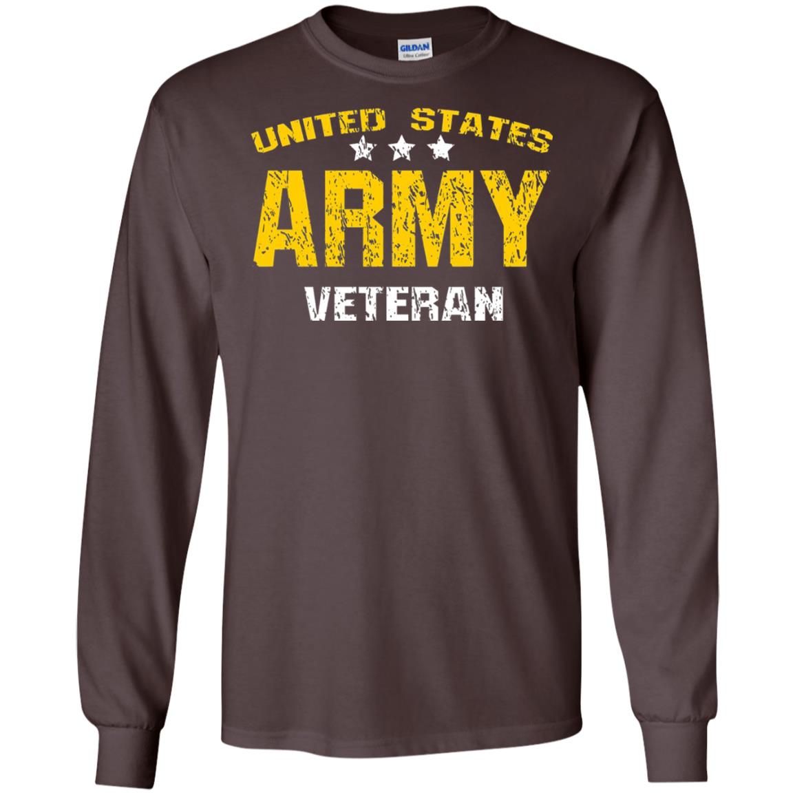 United States Army Veteran Shirt Dark Chocolate
