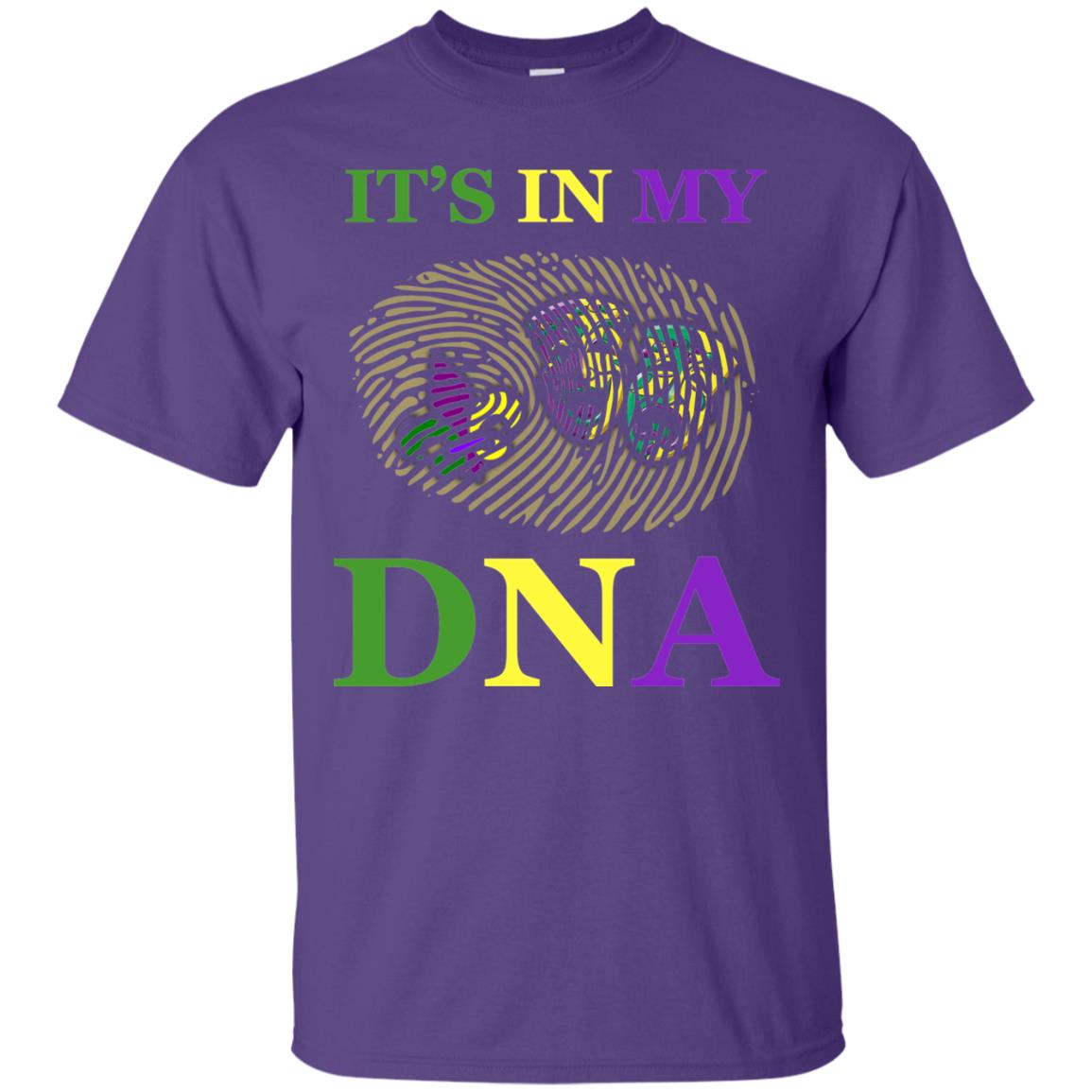 Mardi Gras T-shirt It's In My Dna Purple