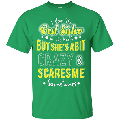 Family T-shirt I Have The Best Sister In The World Irish Green