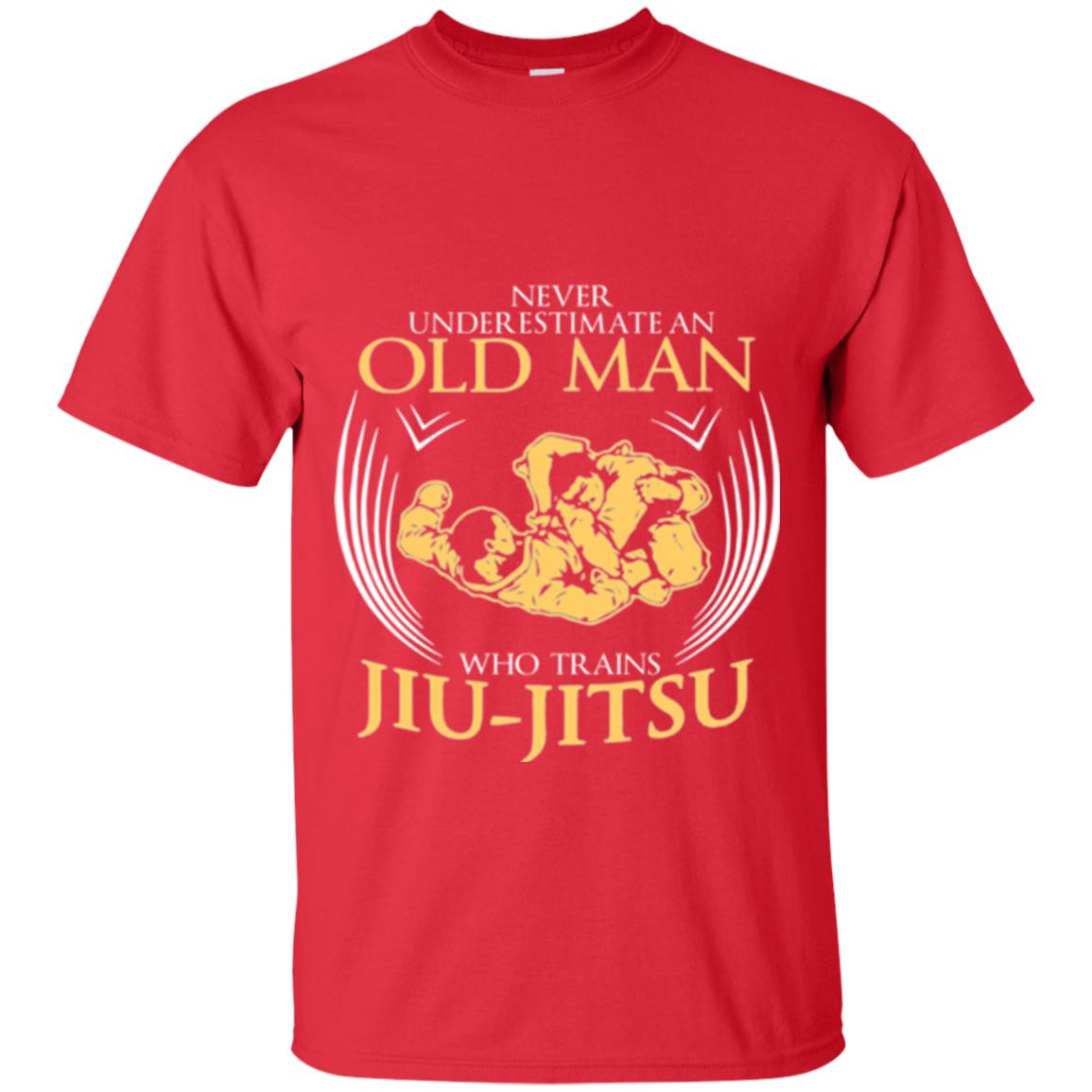 Old Man Who Trains Jiu Jitsu Jiu Jitsu T-shirt Red
